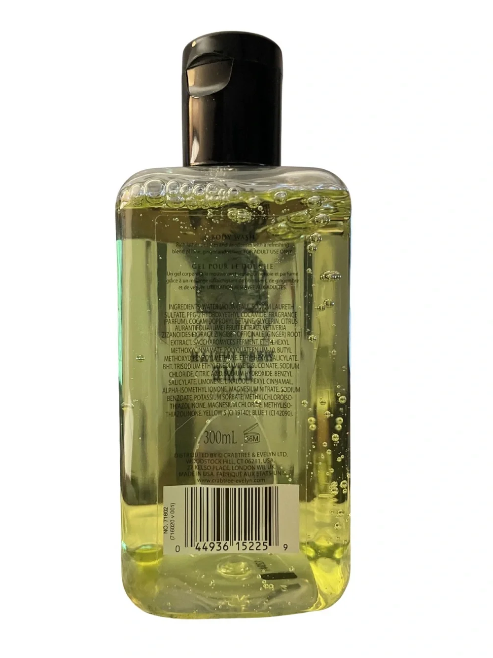 CRABTREE & EVELYN Men's West Indian Lime Body Wash 10.1 oz Discontinued Rare